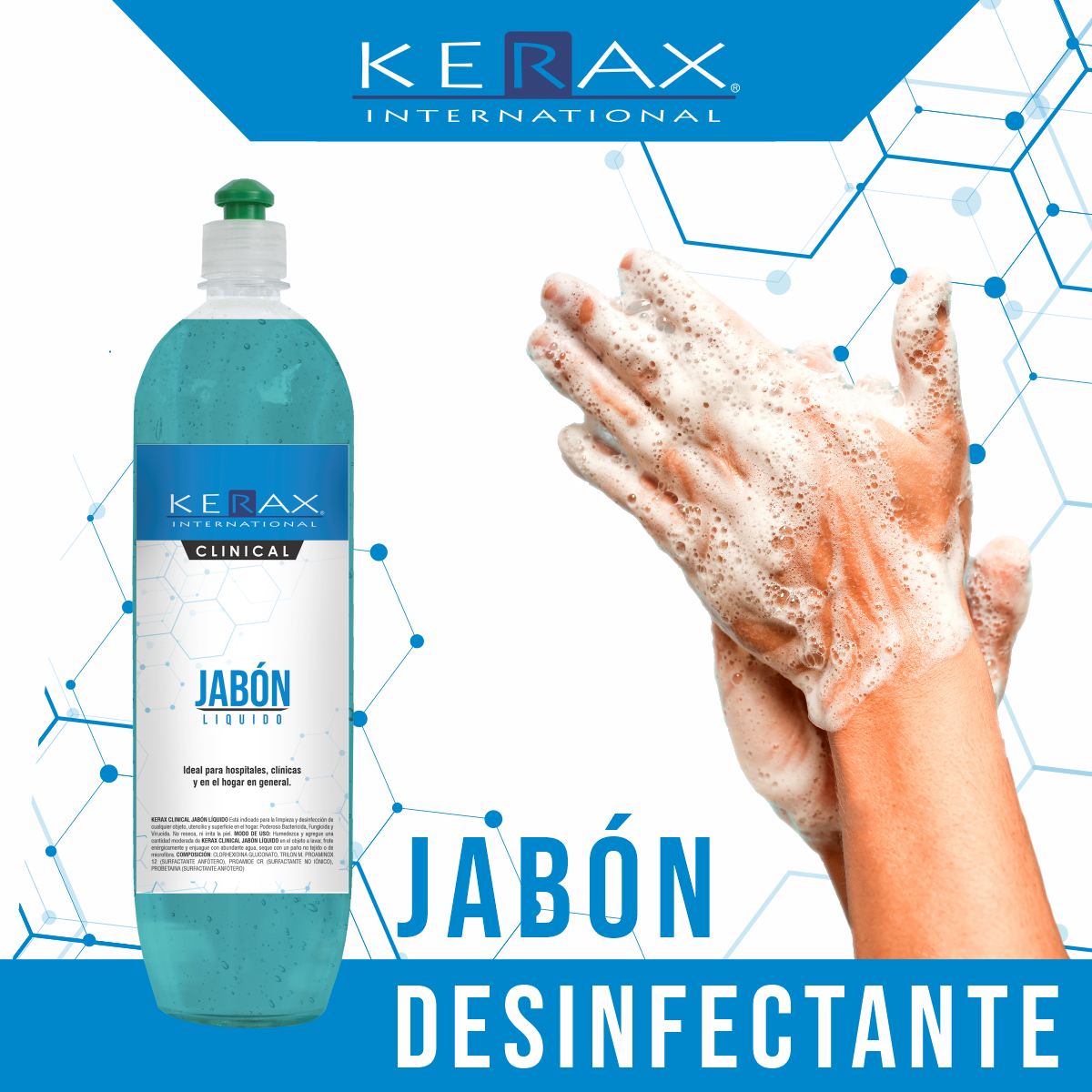 Jabon Liquido Kerax Clinical 1 000 Ml Kerax International Jabon Liquido Kerax Clinical 1 000 Ml Kerax International
